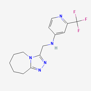 N-(6,7,8,9-tetrahydro-5H-[1,2,4]triazolo[4,3-a]azepin-3-ylmethyl)-2-(trifluoromethyl)pyridin-4-amine