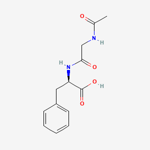 (2R)-2-[(2-acetamidoacetyl)amino]-3-phenylpropanoic acid