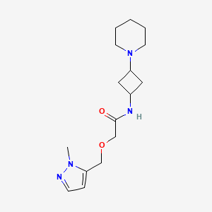 2-[(2-methylpyrazol-3-yl)methoxy]-N-(3-piperidin-1-ylcyclobutyl)acetamide