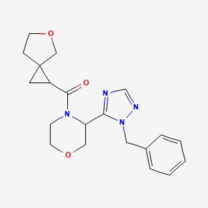 [3-(2-Benzyl-1,2,4-triazol-3-yl)morpholin-4-yl]-(5-oxaspiro[2.4]heptan-2-yl)methanone