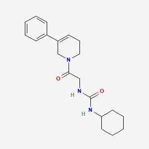 1-cyclohexyl-3-[2-oxo-2-(5-phenyl-3,6-dihydro-2H-pyridin-1-yl)ethyl]urea