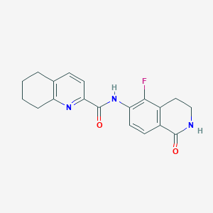 N-(5-fluoro-1-oxo-3,4-dihydro-2H-isoquinolin-6-yl)-5,6,7,8-tetrahydroquinoline-2-carboxamide