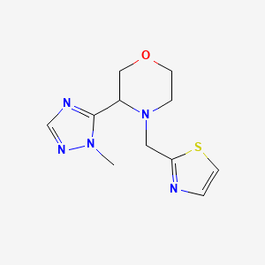 3-(2-Methyl-1,2,4-triazol-3-yl)-4-(1,3-thiazol-2-ylmethyl)morpholine