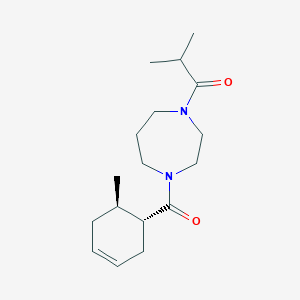 2-methyl-1-[4-[(1R,6R)-6-methylcyclohex-3-ene-1-carbonyl]-1,4-diazepan-1-yl]propan-1-one