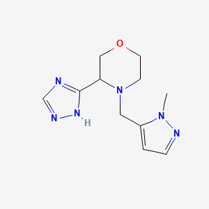 4-[(2-methylpyrazol-3-yl)methyl]-3-(1H-1,2,4-triazol-5-yl)morpholine