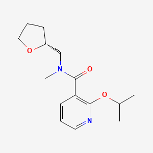 N-methyl-N-[[(2R)-oxolan-2-yl]methyl]-2-propan-2-yloxypyridine-3-carboxamide