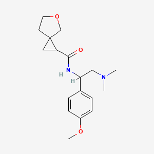 N-[2-(dimethylamino)-1-(4-methoxyphenyl)ethyl]-5-oxaspiro[2.4]heptane-2-carboxamide