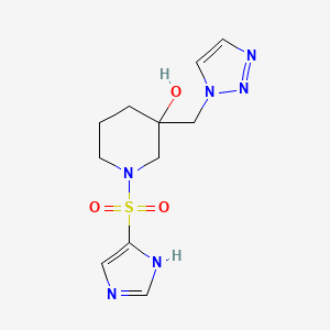 1-(1H-imidazol-5-ylsulfonyl)-3-(triazol-1-ylmethyl)piperidin-3-ol