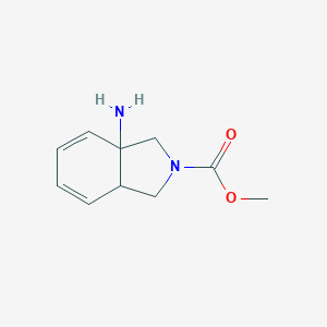 B067849 methyl 7a-amino-3,3a-dihydro-1H-isoindole-2-carboxylate CAS No. 177336-97-9