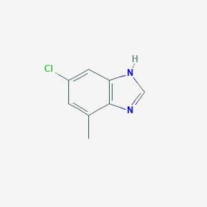 molecular formula C8H7ClN2 B067859 6-氯-4-甲基-1H-苯并[d]咪唑 CAS No. 180508-09-2