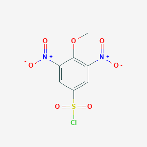 molecular formula C7H5ClN2O7S B067862 4-甲氧基-3,5-二硝基苯磺酰氯 CAS No. 175203-74-4
