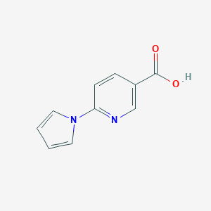 molecular formula C10H8N2O2 B067873 6-(1H-Pyrrol-1-yl)nicotinic acid CAS No. 175135-86-1