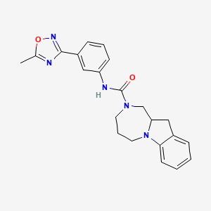 N-[3-(5-methyl-1,2,4-oxadiazol-3-yl)phenyl]-1,3,4,5,11,11a-hexahydro-[1,4]diazepino[1,2-a]indole-2-carboxamide