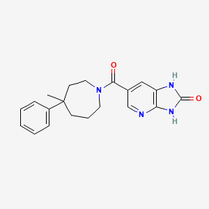 6-(4-Methyl-4-phenylazepane-1-carbonyl)-1,3-dihydroimidazo[4,5-b]pyridin-2-one