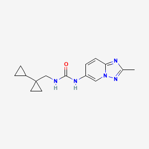 1-[(1-Cyclopropylcyclopropyl)methyl]-3-(2-methyl-[1,2,4]triazolo[1,5-a]pyridin-6-yl)urea