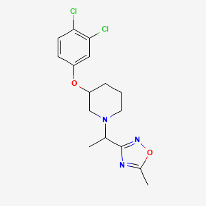 3-[1-[3-(3,4-Dichlorophenoxy)piperidin-1-yl]ethyl]-5-methyl-1,2,4-oxadiazole