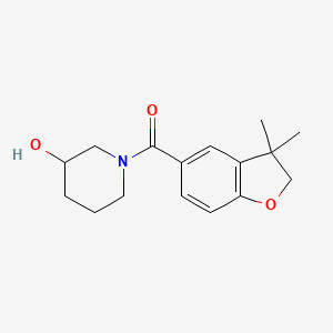 (3,3-dimethyl-2H-1-benzofuran-5-yl)-(3-hydroxypiperidin-1-yl)methanone