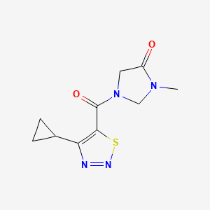 1-(4-Cyclopropylthiadiazole-5-carbonyl)-3-methylimidazolidin-4-one