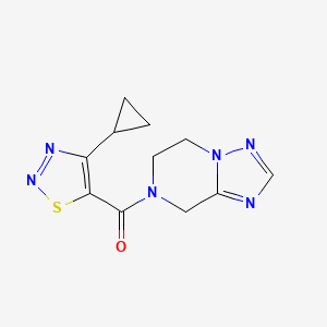 (4-cyclopropylthiadiazol-5-yl)-(6,8-dihydro-5H-[1,2,4]triazolo[1,5-a]pyrazin-7-yl)methanone