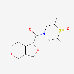 3,3a,4,6,7,7a-hexahydro-1H-furo[3,4-c]pyran-1-yl-(2,6-dimethyl-1-oxo-1,4-thiazinan-4-yl)methanone