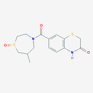 7-(6-methyl-1-oxo-1,4-thiazepane-4-carbonyl)-4H-1,4-benzothiazin-3-one