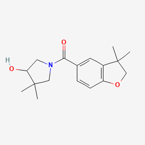 (3,3-dimethyl-2H-1-benzofuran-5-yl)-(4-hydroxy-3,3-dimethylpyrrolidin-1-yl)methanone