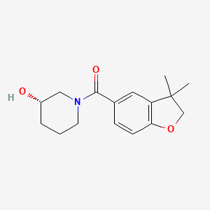 (3,3-dimethyl-2H-1-benzofuran-5-yl)-[(3S)-3-hydroxypiperidin-1-yl]methanone