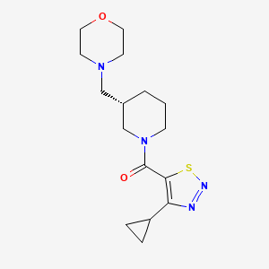 (4-cyclopropylthiadiazol-5-yl)-[(3S)-3-(morpholin-4-ylmethyl)piperidin-1-yl]methanone