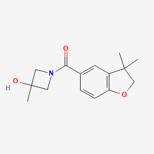 (3,3-dimethyl-2H-1-benzofuran-5-yl)-(3-hydroxy-3-methylazetidin-1-yl)methanone