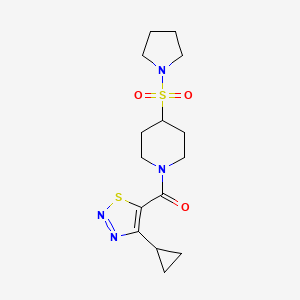 (4-Cyclopropylthiadiazol-5-yl)-(4-pyrrolidin-1-ylsulfonylpiperidin-1-yl)methanone