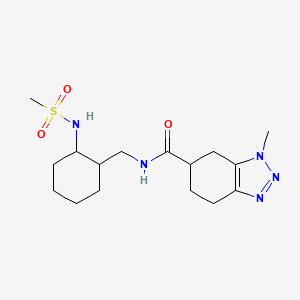 N-[[2-(methanesulfonamido)cyclohexyl]methyl]-3-methyl-4,5,6,7-tetrahydrobenzotriazole-5-carboxamide