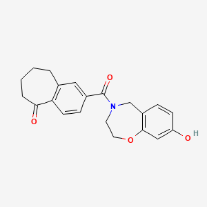 2-(8-hydroxy-3,5-dihydro-2H-1,4-benzoxazepine-4-carbonyl)-6,7,8,9-tetrahydrobenzo[7]annulen-5-one