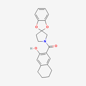 (3-Hydroxy-5,6,7,8-tetrahydronaphthalen-2-yl)-spiro[1,3-benzodioxole-2,3'-pyrrolidine]-1'-ylmethanone