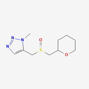 1-Methyl-5-(oxan-2-ylmethylsulfinylmethyl)triazole