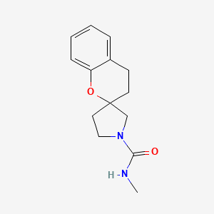 N-methylspiro[3,4-dihydrochromene-2,3'-pyrrolidine]-1'-carboxamide