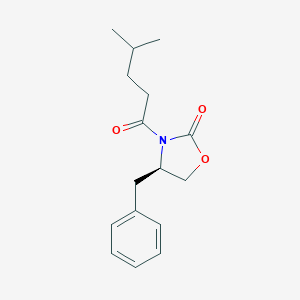 molecular formula C16H21NO3 B067899 (R)-4-benzyl-3-(4-methylpentanoyl)oxazolidin-2-one CAS No. 163810-26-2