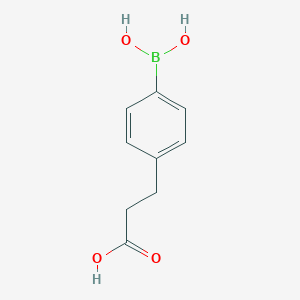 molecular formula C9H11BO4 B067911 3-(4-boronophenyl)propanoic Acid CAS No. 166316-48-9