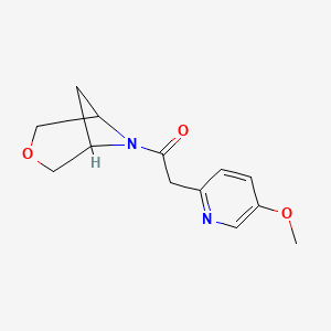 2-(5-Methoxypyridin-2-yl)-1-(3-oxa-6-azabicyclo[3.1.1]heptan-6-yl)ethanone