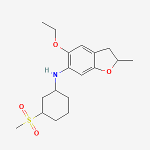 5-ethoxy-2-methyl-N-(3-methylsulfonylcyclohexyl)-2,3-dihydro-1-benzofuran-6-amine