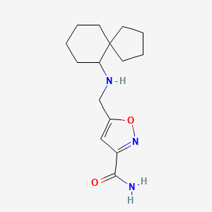 5-[(Spiro[4.5]decan-10-ylamino)methyl]-1,2-oxazole-3-carboxamide