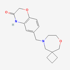 6-(6-oxa-9-azaspiro[3.6]decan-9-ylmethyl)-4H-1,4-benzoxazin-3-one