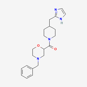 (4-benzylmorpholin-2-yl)-[4-(1H-imidazol-2-ylmethyl)piperidin-1-yl]methanone