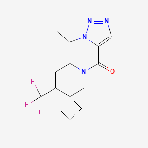 (3-Ethyltriazol-4-yl)-[9-(trifluoromethyl)-6-azaspiro[3.5]nonan-6-yl]methanone