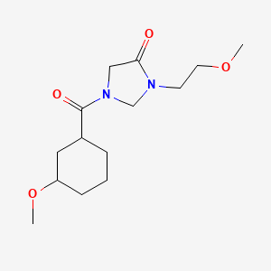 1-(3-Methoxycyclohexanecarbonyl)-3-(2-methoxyethyl)imidazolidin-4-one