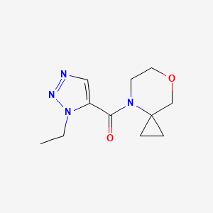 (3-Ethyltriazol-4-yl)-(7-oxa-4-azaspiro[2.5]octan-4-yl)methanone