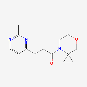 3-(2-Methylpyrimidin-4-yl)-1-(7-oxa-4-azaspiro[2.5]octan-4-yl)propan-1-one