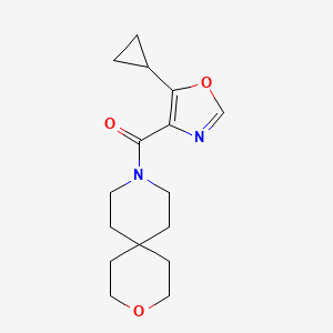 (5-Cyclopropyl-1,3-oxazol-4-yl)-(3-oxa-9-azaspiro[5.5]undecan-9-yl)methanone