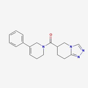 (5-phenyl-3,6-dihydro-2H-pyridin-1-yl)-(5,6,7,8-tetrahydro-[1,2,4]triazolo[4,3-a]pyridin-6-yl)methanone