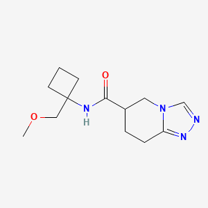 N-[1-(methoxymethyl)cyclobutyl]-5,6,7,8-tetrahydro-[1,2,4]triazolo[4,3-a]pyridine-6-carboxamide