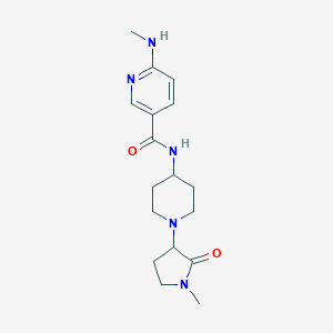 6-(methylamino)-N-[1-(1-methyl-2-oxopyrrolidin-3-yl)piperidin-4-yl]pyridine-3-carboxamide